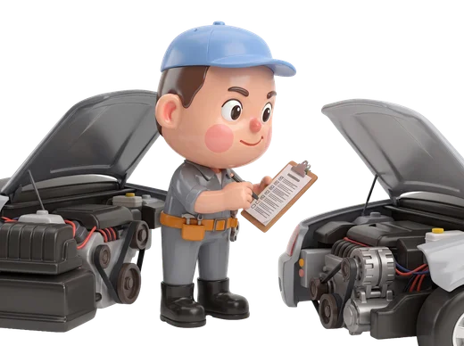 Mechanic Checking Cars