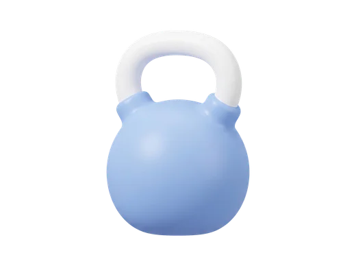 Kettlebell in blue