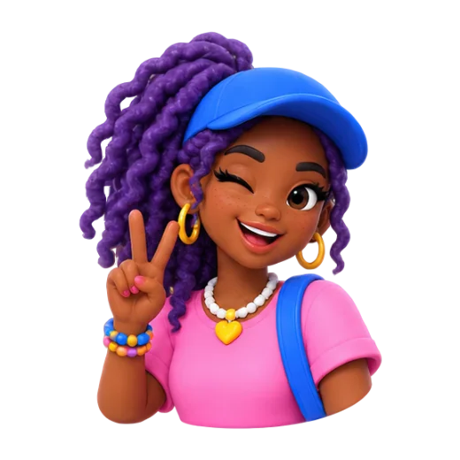 Cheerful Character Winking