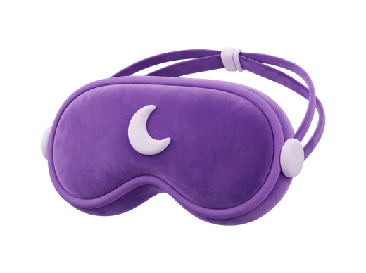Purple sleep mask