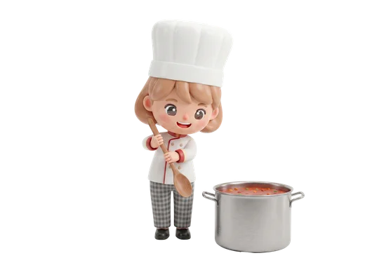 Chef Stirring Pot