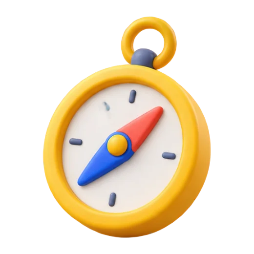 Yellow compass