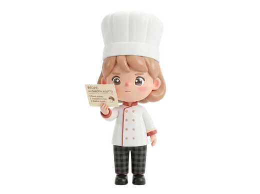 Chef Reading Recipe