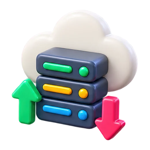 Cloud Data Storage Icon