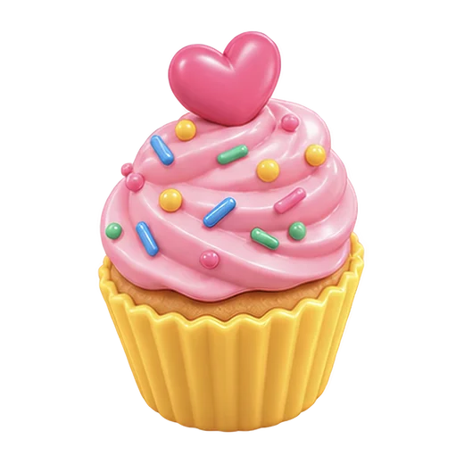 Cupcake with Heart