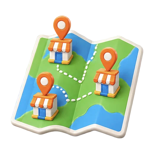 Map with Store Locations