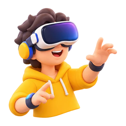 Person with VR headset