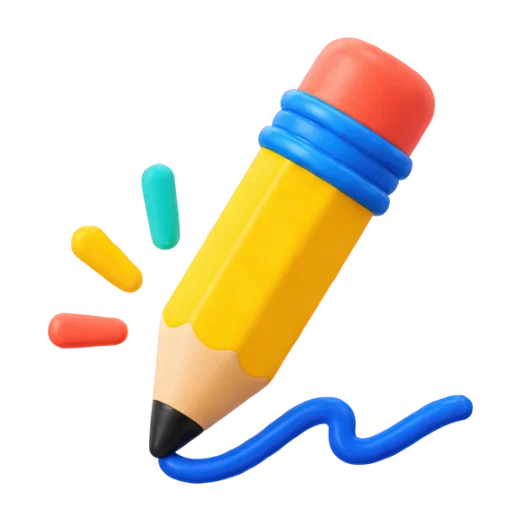 Colorful Pencil with Eraser