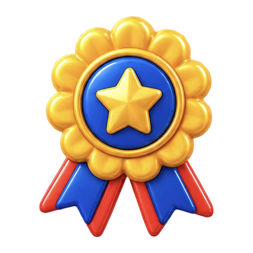 Achievement Badge with Star