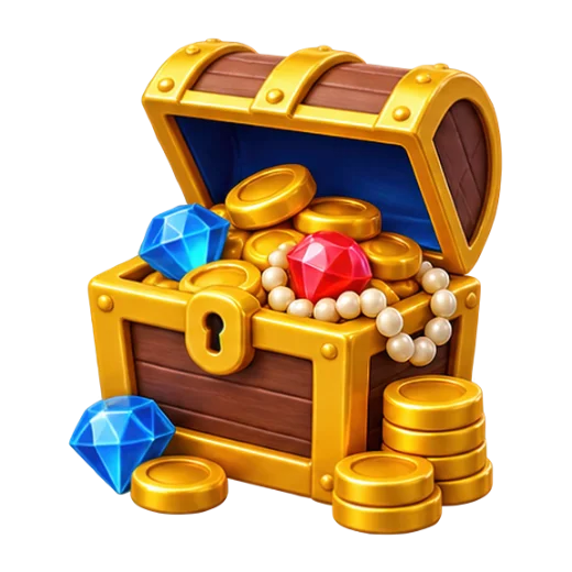 Treasure Chest with Gems