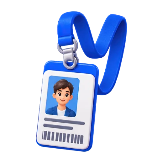 ID Badge with Lanyard