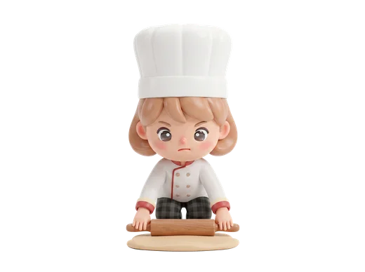 Chef Rolling Dough