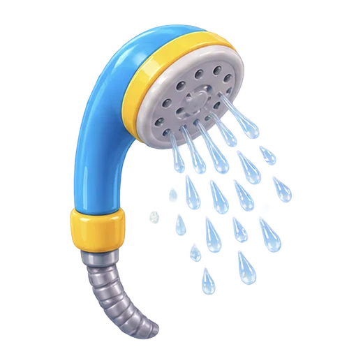 Shower Head with Water
